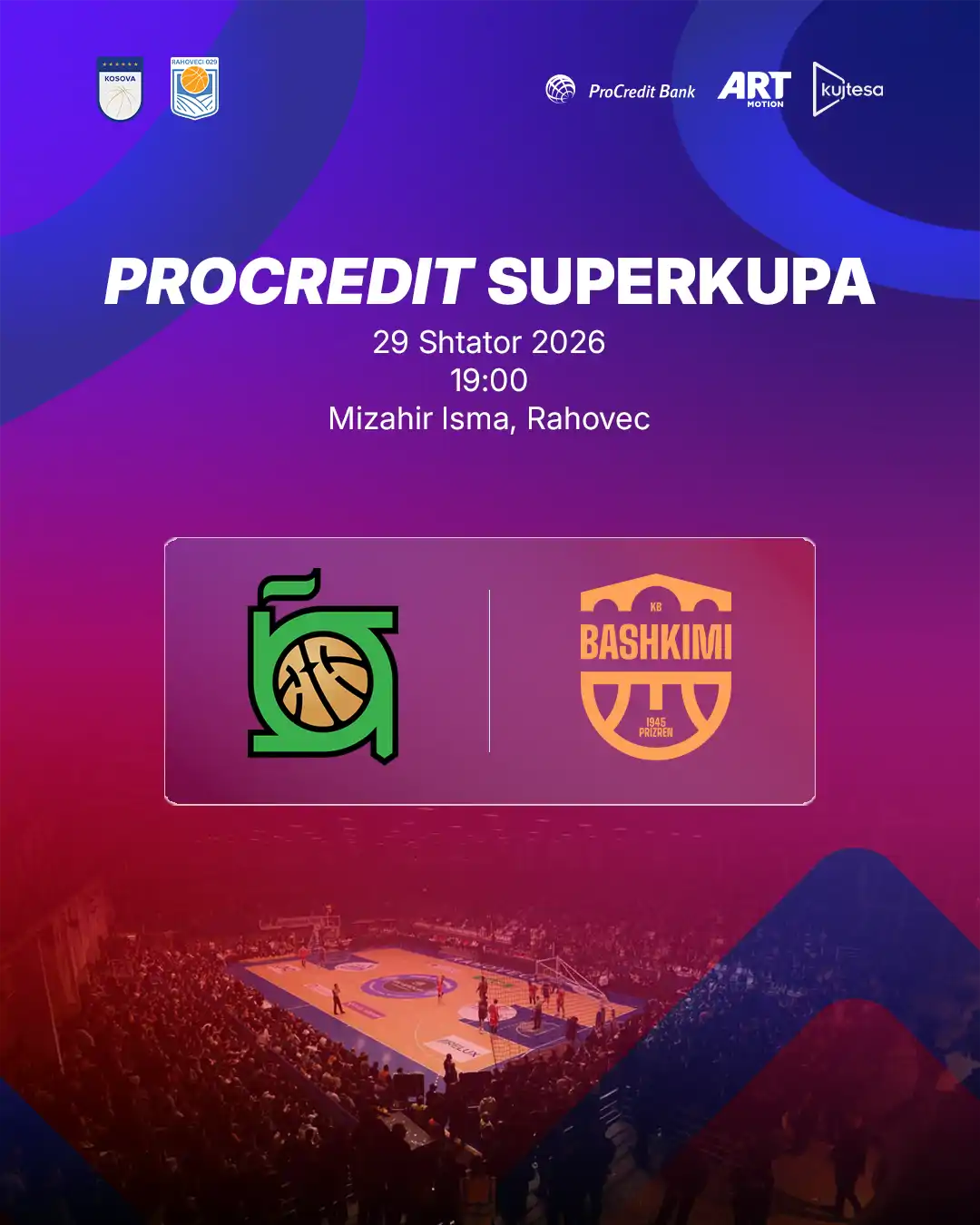 ProCredit Superkupa më 29 shtator 